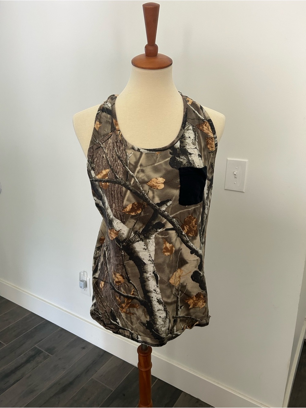 Legendary Whitetails Women’s Woodland Camo Racerback Tank - Brown/Gray